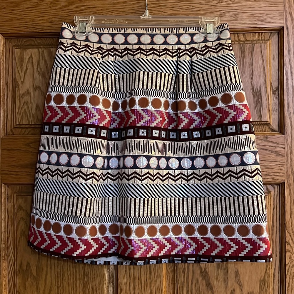 Anthropologie Nomad Morgan Carper Skirt, Size 8